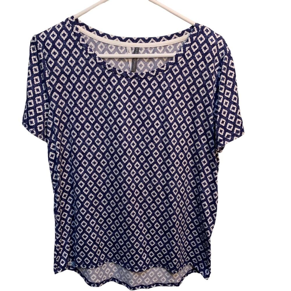 Jaclyn Smith Intimates Geometric Abstract Art Sleep Shirt Size Large